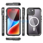 Shellbox Apple iPhone 15 Pro Max MagSafe vízálló tok, fekete
