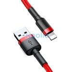 Baseus Cafule 1,5A Lightning USB-kábel, 2m, piros