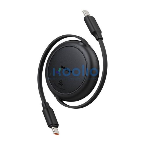 Baseus Free2Pull Mini USB-C to USB-C USB kábel, 60W, 1m, fekete