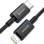 Baseus Superior Series USB-C-Lightning kábel, 20 W, PD, 1 m, fekete