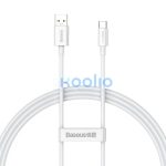 Baseus Superior Series USB-USB-C kábel, 65 W, PD, 1m, fehér