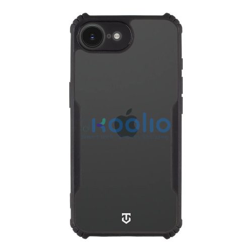 Tactical Quantum Stealth Apple iPhone 17e / iPhone 16e hátlap tok, átlátszó/fekete