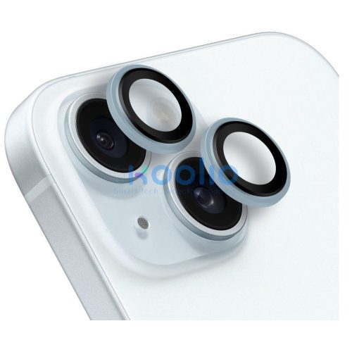 Obal:Me Apple iPhone 15/ 15 Plus tempered glass kamera védő üvegfólia, kék