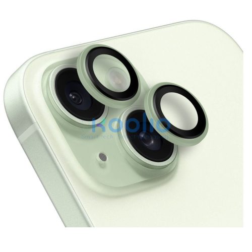 Obal:Me Apple iPhone 15/ 15 Plus tempered glass kamera védő üvegfólia, zöld