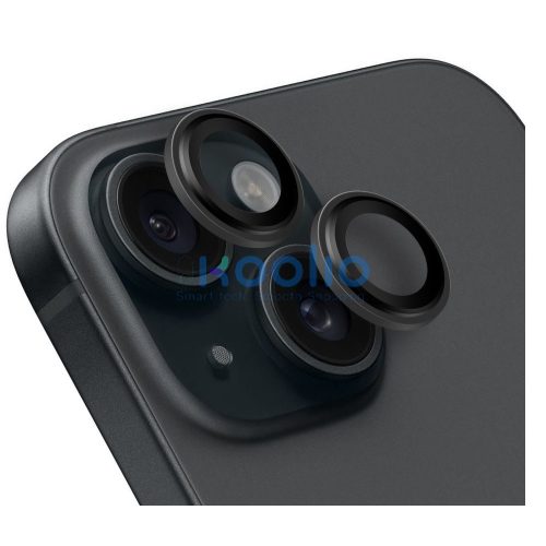 Obal:Me Apple iPhone 15 Pro/15 Pro Max tempered glass kamera védő üvegfólia, fekete