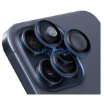 Obal:Me Apple iPhone 15 Pro/15 Pro Max tempered glass kamera védő üvegfólia, kék