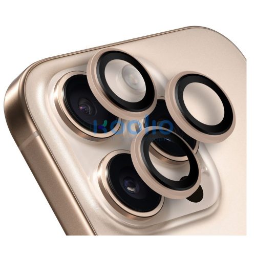 Obal:Me Apple iPhone 16 Pro/16 Pro Max tempered glass kamera védő üvegfólia, desert titanium