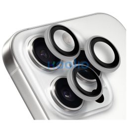   Obal:Me Apple iPhone 16 Pro/16 Pro Max tempered glass kamera védő üvegfólia, white titanium