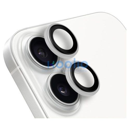 Obal:Me Apple iPhone 16/ 16 Plus tempered glass kamera védő üvegfólia, fehér