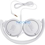 JBL Tune 500 vezetékes fejhallgató, 3.5mm jack, fehér