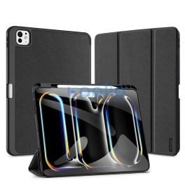   Dux Ducis Domo iPad Pro 13 (2024 / 2025) kihajtható tok pencil tartóval, fekete
