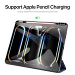 Dux Ducis Domo iPad Pro 13 (2024 / 2025) kihajtható tok pencil tartóval, fekete