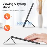 Dux Ducis Domo iPad Pro 13 (2024 / 2025) kihajtható tok pencil tartóval, fekete