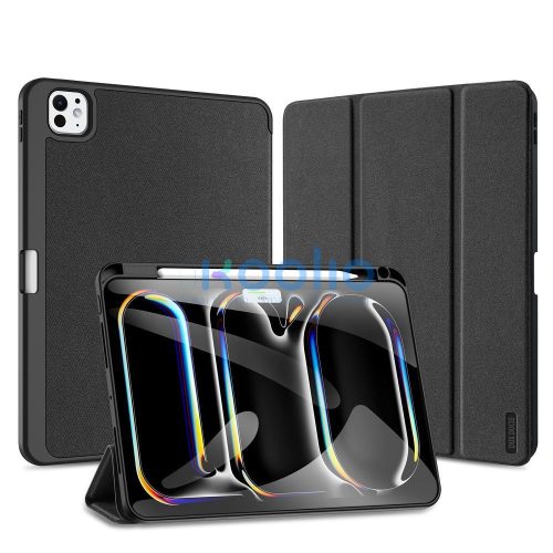 Dux Ducis Domo  iPad Pro 11 (2024 / 2025) kihajtható tok pencil tartóval, fekete