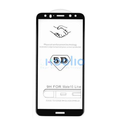 Samsung Galaxy A34 5G SM-A346B, Kijelzővédő fólia, ütésálló fólia (az íves részre is!), Tempered Glass (edzett üveg), fekete