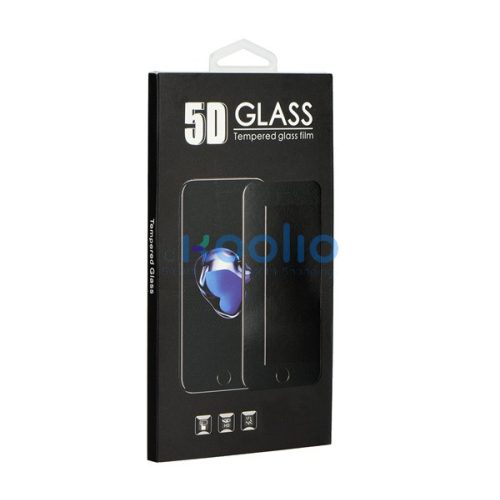 Apple iPhone X, 5D Full Glue hajlított tempered glass kijelzővédő üvegfólia, átlátszó