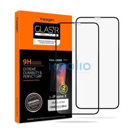   Spigen Glass FC Apple iPhone 11 Pro / Xs / X Tempered kijelzővédő fólia 2db