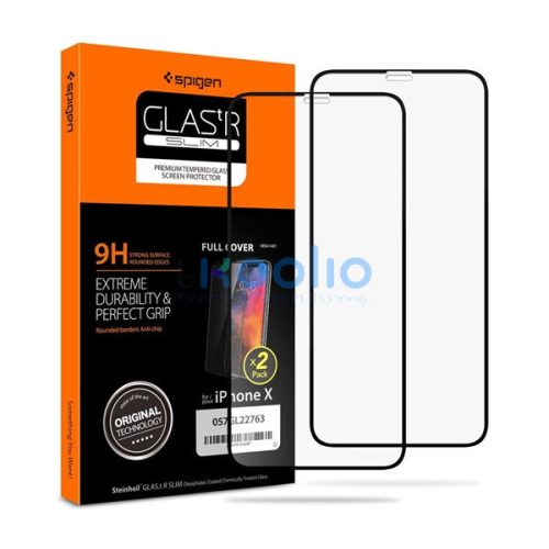 Spigen Glass FC Apple iPhone 11 Pro / Xs / X Tempered kijelzővédő fólia 2db