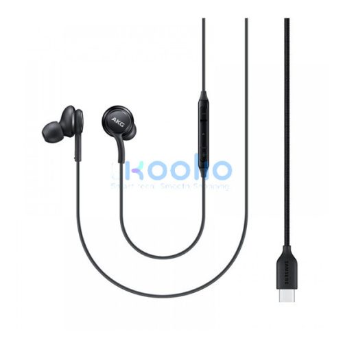 Samsung AKG EO-IC100BBE headset, USB Type-C, fekete
