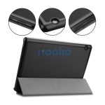 Tactical Tri Fold Apple iPad 10.2 2019/2020 flip tok, fekete