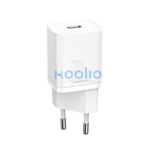 Baseus Super-Si gyorstöltő adapter 30W, fehér