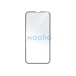 Apple iPhone 17E / 16E / 14 / 13 / 13 Pro, 5D Full Glue hajlított tempered glass kijelzővédő üvegfólia, fekete