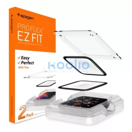   Spigen Pro Flex EZ Fit Apple Watch S9 / S8 / S7 45mm tempered kijelzővédő fólia felhelyező kerettel (2db)