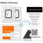 Spigen Pro Flex EZ Fit Apple Watch S9 / S8 / S7 45mm tempered kijelzővédő fólia felhelyező kerettel (2db)