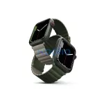 Uniq Revix mágneses szilikon szíj Apple Watch 42/44/45/49mm, zöld/taupe