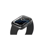 Uniq Glase Dual Pack Apple Watch S8/S7 41mm szilikon tok, átlátszó/fekete