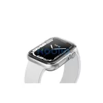 Uniq Glase Dual Pack Apple Watch S8/S7 45mm szilikon tok, átlátszó/fekete