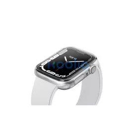   Uniq Glase Dual Pack Apple Watch S8/S7 45mm szilikon tok, átlátszó/fekete