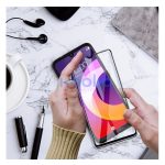 Samsung Galaxy S22+ Full Glue Ceramic hajlított tempered glass kijelzővédő üvegfólia, fekete
