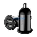 Baseus Grain Pro hálózati gyorstöltő adapter 2xUSB, 24W, fekete