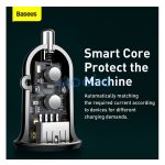 Baseus Grain Pro hálózati gyorstöltő adapter 2xUSB, 24W, fekete