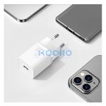 Baseus Super-Si hálózati gyorstöltő adapter USB-C, 20W, fehér