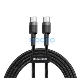   Baseus Cafule USB-C gyorstöltő töltő- és adatkábel, 2m, szürke-fekete