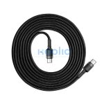 Baseus Cafule USB-C gyorstöltő töltő- és adatkábel, 2m, szürke-fekete