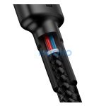 Baseus Cafule USB-C gyorstöltő töltő- és adatkábel, 2m, szürke-fekete