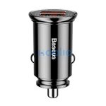 Baseus Circular autós szivargyújtó gyorstöltő, 2xUSB, 30W, fekete