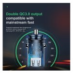 Baseus Circular autós szivargyújtó gyorstöltő, 2xUSB, 30W, fekete