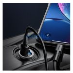 Baseus Tiny Star autós szivargyújtó gyorstöltő USB, 30W, szürke