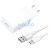 Xiaomi MDY-11-EP hálózati töltő adapter USB-A+ USB-C adatkábel, 22,5W, fehér, ECO csomagolásban