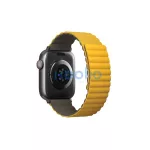 Uniq Revix mágneses szilikon szíj Apple Watch 42/44/45/49mm, mustár/khaki