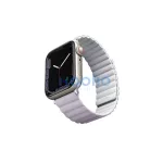 Uniq Revix mágneses szilikon szíj Apple Watch 42/44/45/49mm, lila/fehér