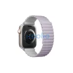 Uniq Revix mágneses szilikon szíj Apple Watch 42/44/45/49mm, lila/fehér