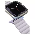 Uniq Revix mágneses szilikon szíj Apple Watch 42/44/45/49mm, lila/fehér