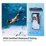 Spigen Aqua Shield  A610 univerzális lebegő vízálló tok, átlátszó