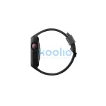 Uniq Monos Apple Watch 44/45mm hibrid szíj + tok, fekete