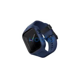 Uniq Monos Apple Watch 44/45mm hibrid szíj + tok, kék